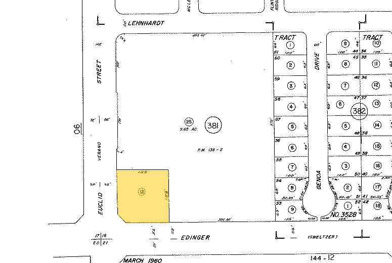 5015-5111 W Edinger Ave, Santa Ana, CA à louer - Plan cadastral – Image 2 sur 2