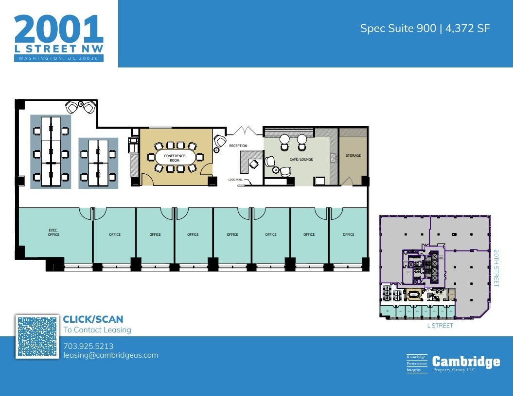 2001 L St NW, Washington, DC à louer Plan d’étage– Image 1 sur 1