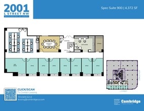 2001 L St NW, Washington, DC à louer Plan d’étage– Image 1 sur 1