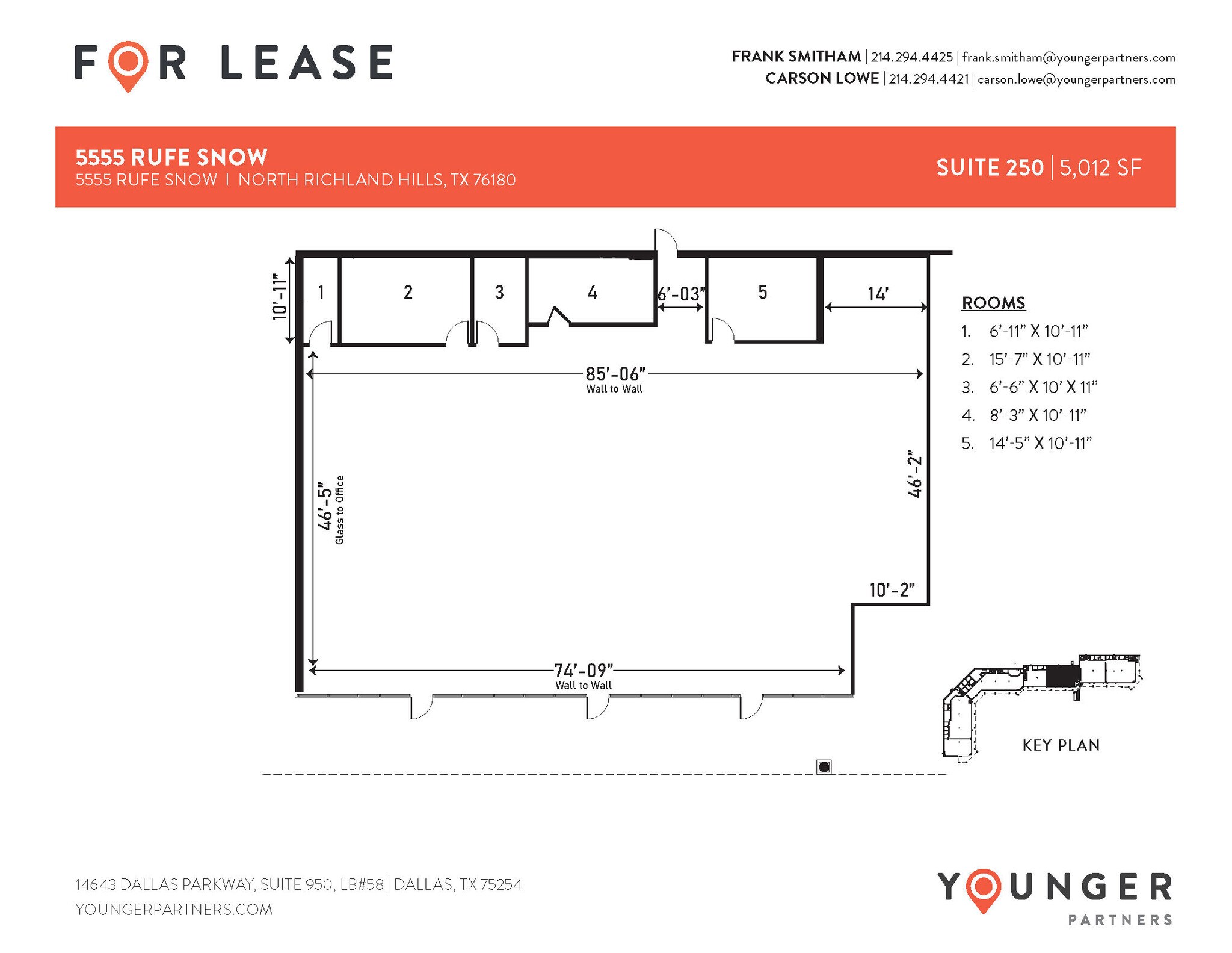 5555 Rufe Snow Dr, North Richland Hills, TX à louer Plan d’étage– Image 1 sur 2