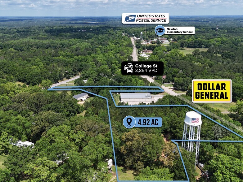 adj. to 1010 College St, Newton, AL à vendre - Aérien – Image 2 sur 7