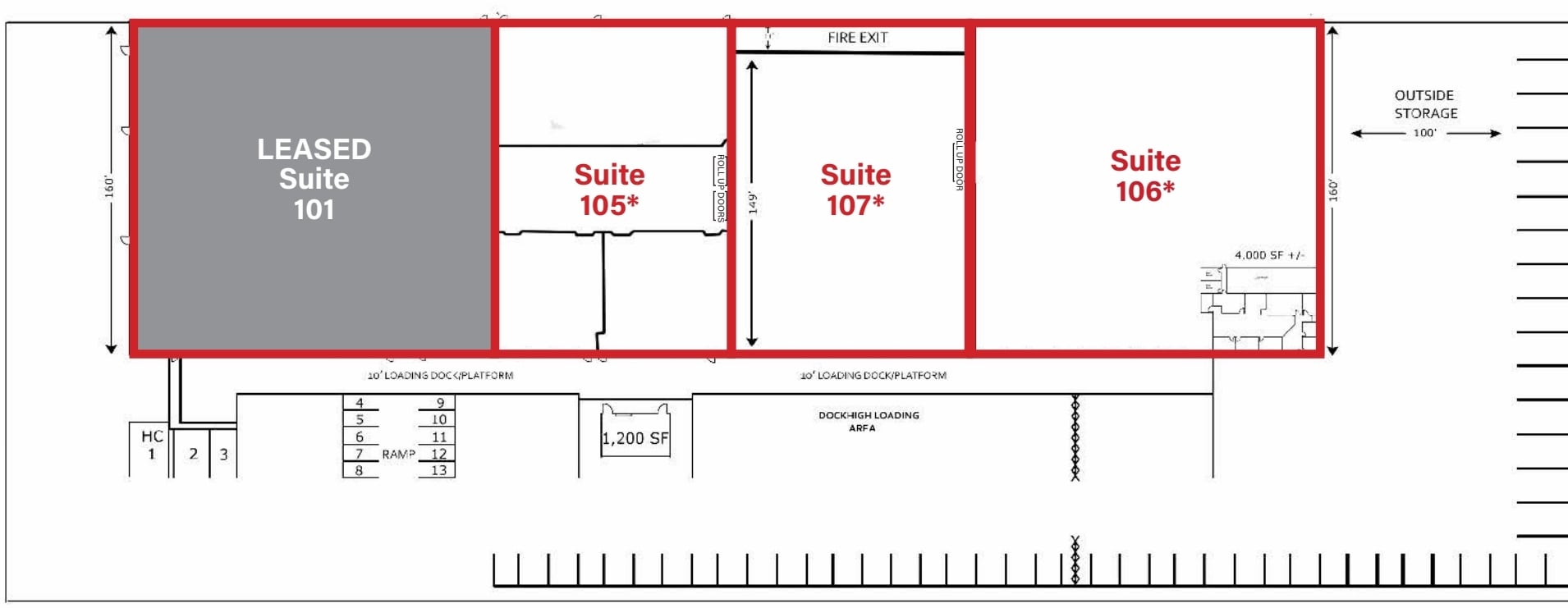 5555 N 51st Ave, Glendale, AZ à louer Plan d’étage– Image 1 sur 1