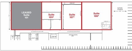 5555 N 51st Ave, Glendale, AZ à louer Plan d’étage– Image 1 sur 1
