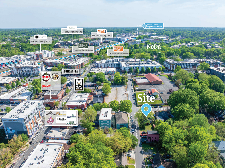 600 E 35th St, Charlotte, NC à vendre - Aérien – Image 2 sur 13
