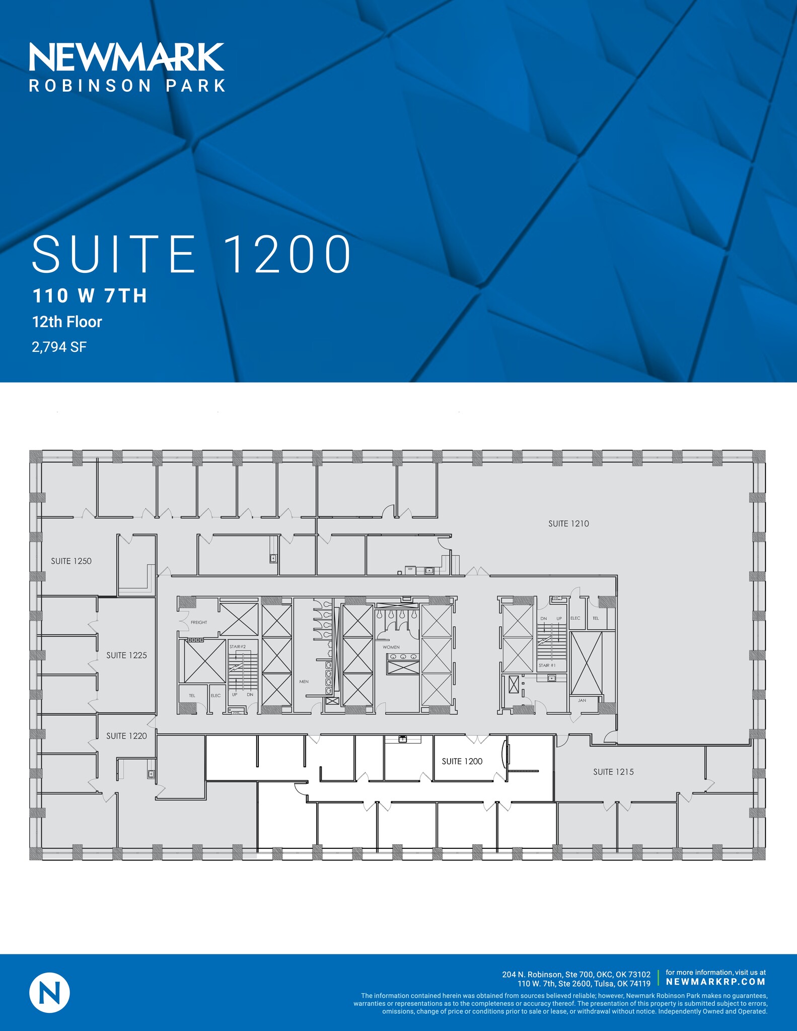 110 W 7th St S, Tulsa, OK à louer Plan de site– Image 1 sur 1