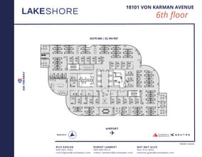 18101 Von Karman Ave, Irvine, CA à louer Plan d’étage– Image 2 sur 3
