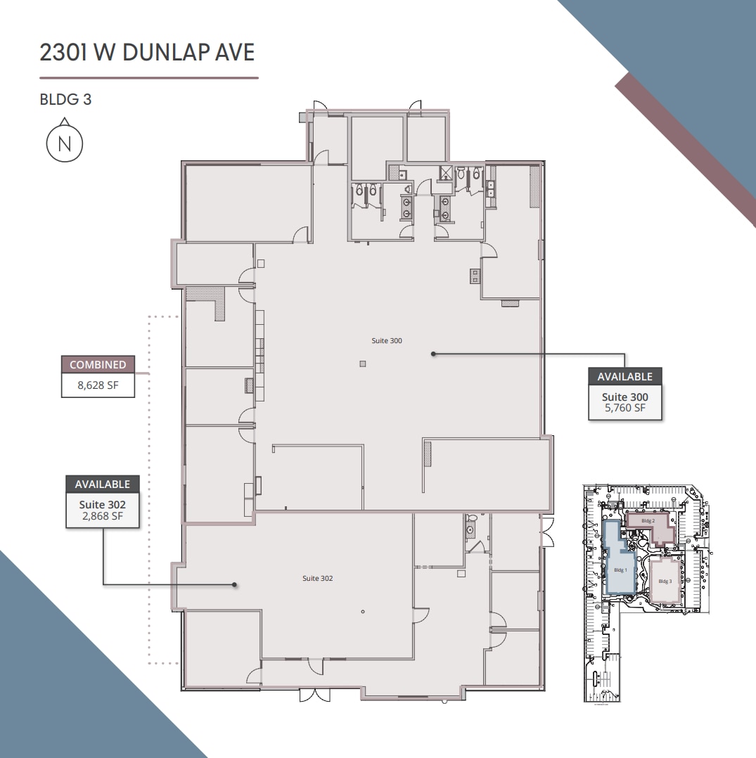 2301 W Dunlap Ave, Phoenix, AZ à louer Plan d’étage– Image 1 sur 1