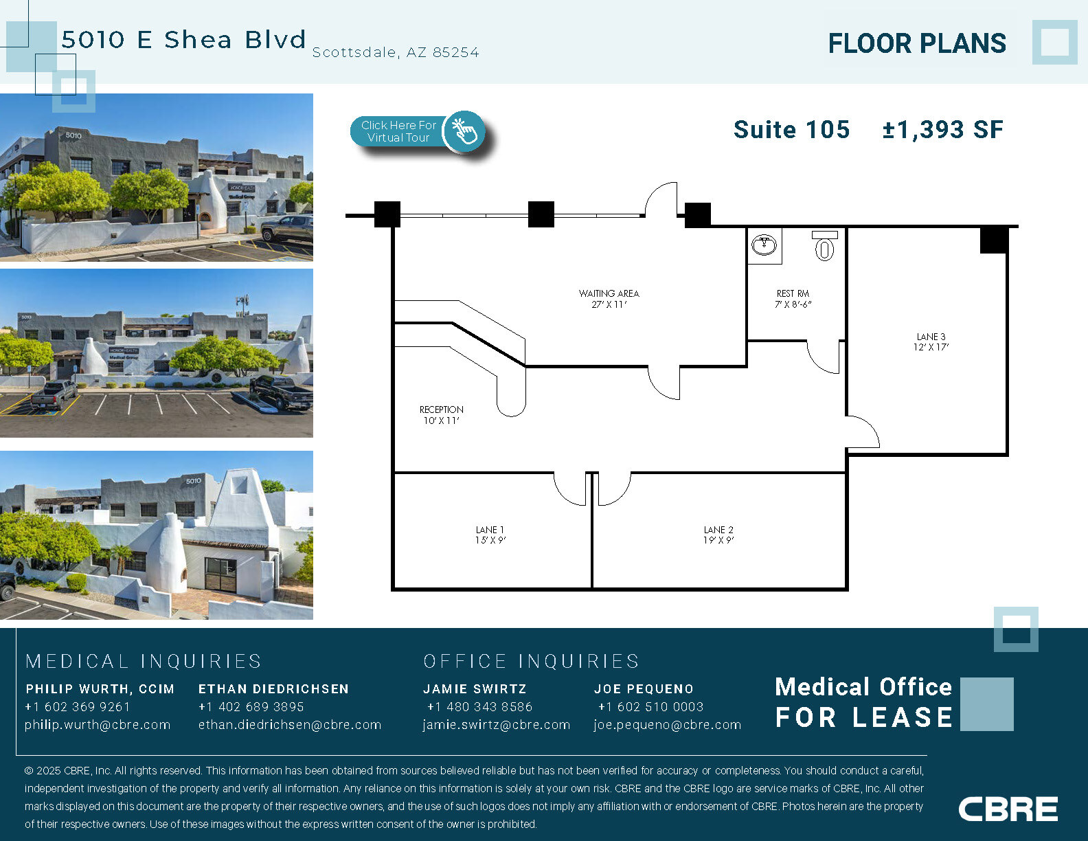 5010 E Shea Blvd, Scottsdale, AZ à louer Plan d’étage– Image 1 sur 5