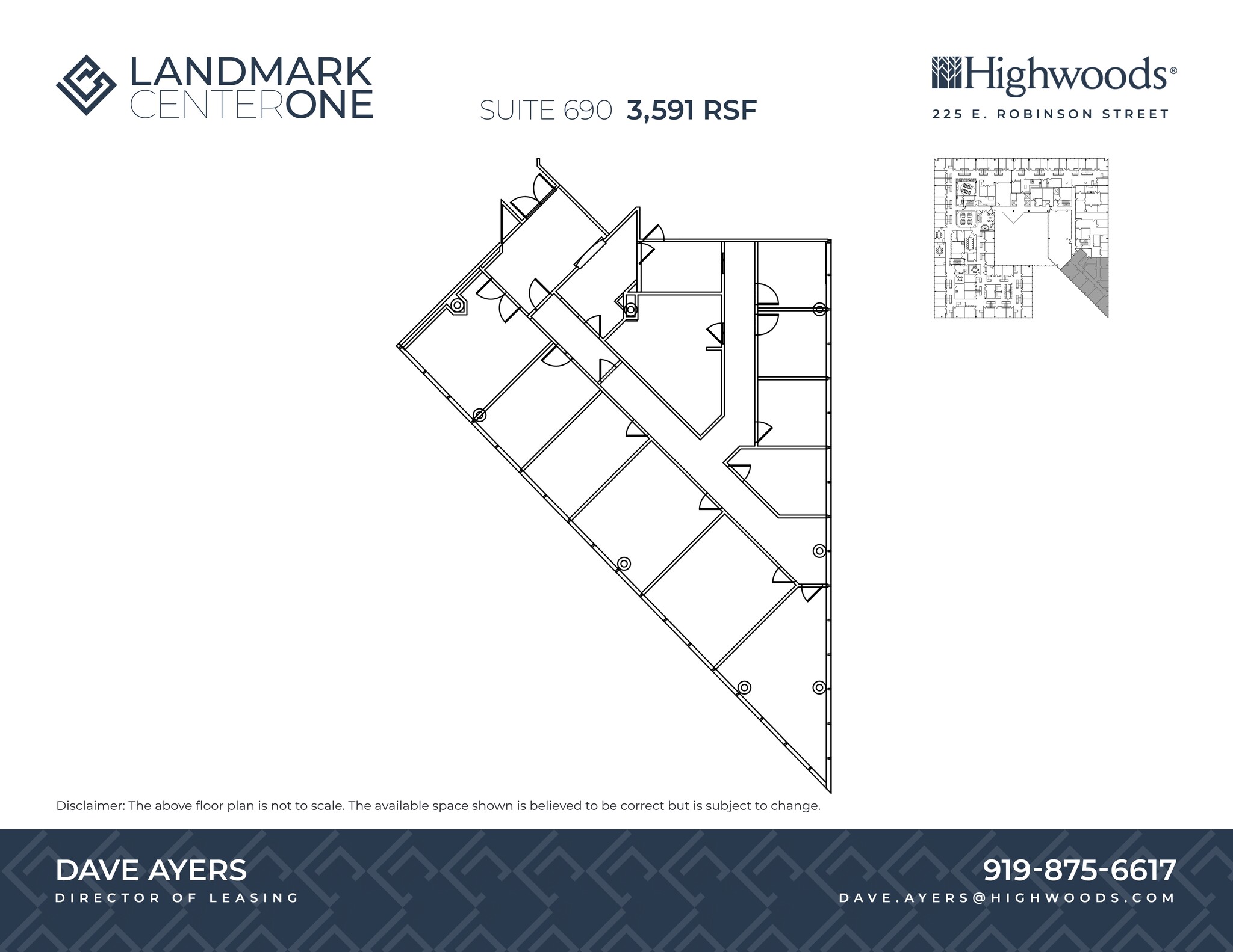 225 E Robinson St, Orlando, FL à louer Plan de site– Image 1 sur 1