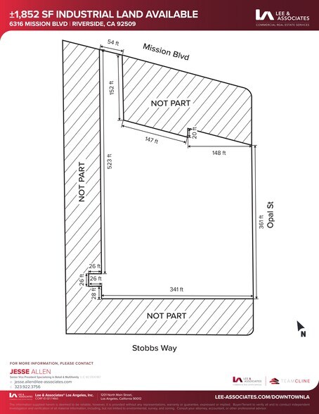 6316 Mission Blvd, Jurupa Valley, CA à vendre - Plan de site – Image 3 sur 4