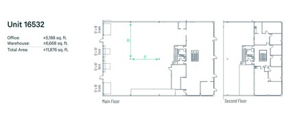 16502-16532 111 Av NW, Edmonton, AB à louer Plan d’étage– Image 2 sur 2