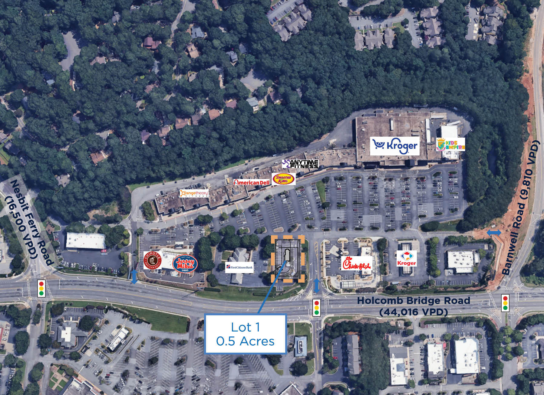 8465 Holcomb Bridge Rd, Johns Creek, GA à louer Photo principale– Image 1 sur 5