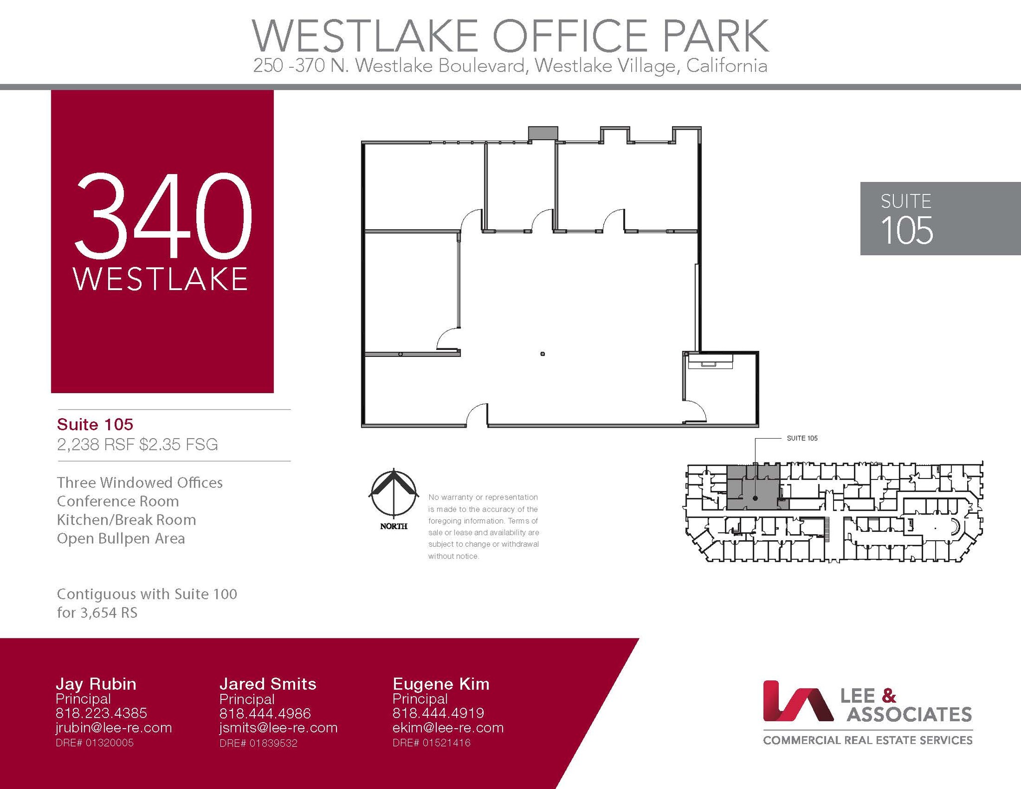 250 N Westlake Blvd, Westlake Village, CA à louer Plan d’étage– Image 1 sur 1