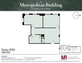 134 N LaSalle St, Chicago, IL à louer Plan d’étage– Image 1 sur 1