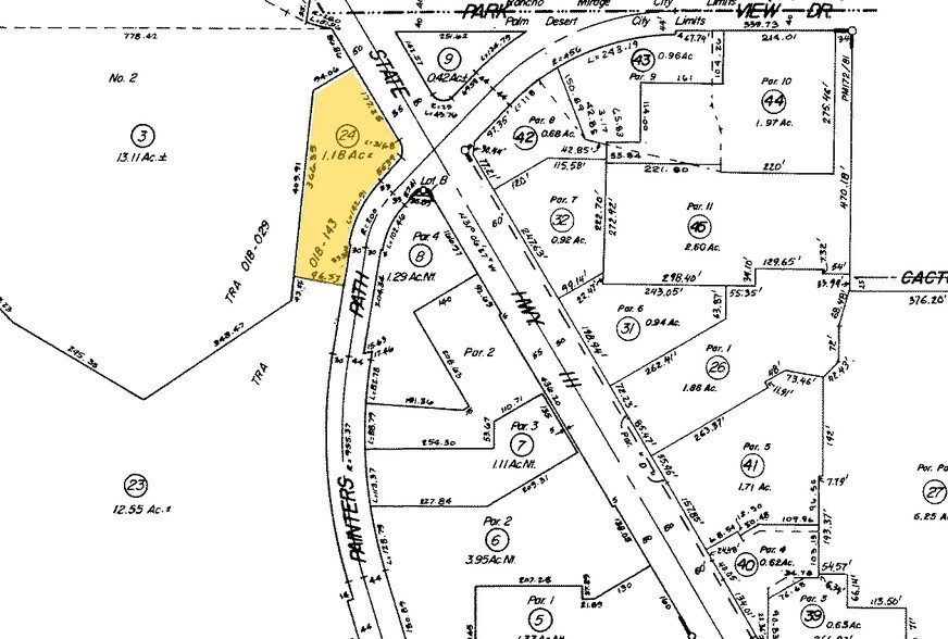72171 Highway 111, Palm Desert, CA à vendre - Plan cadastral – Image 2 sur 19