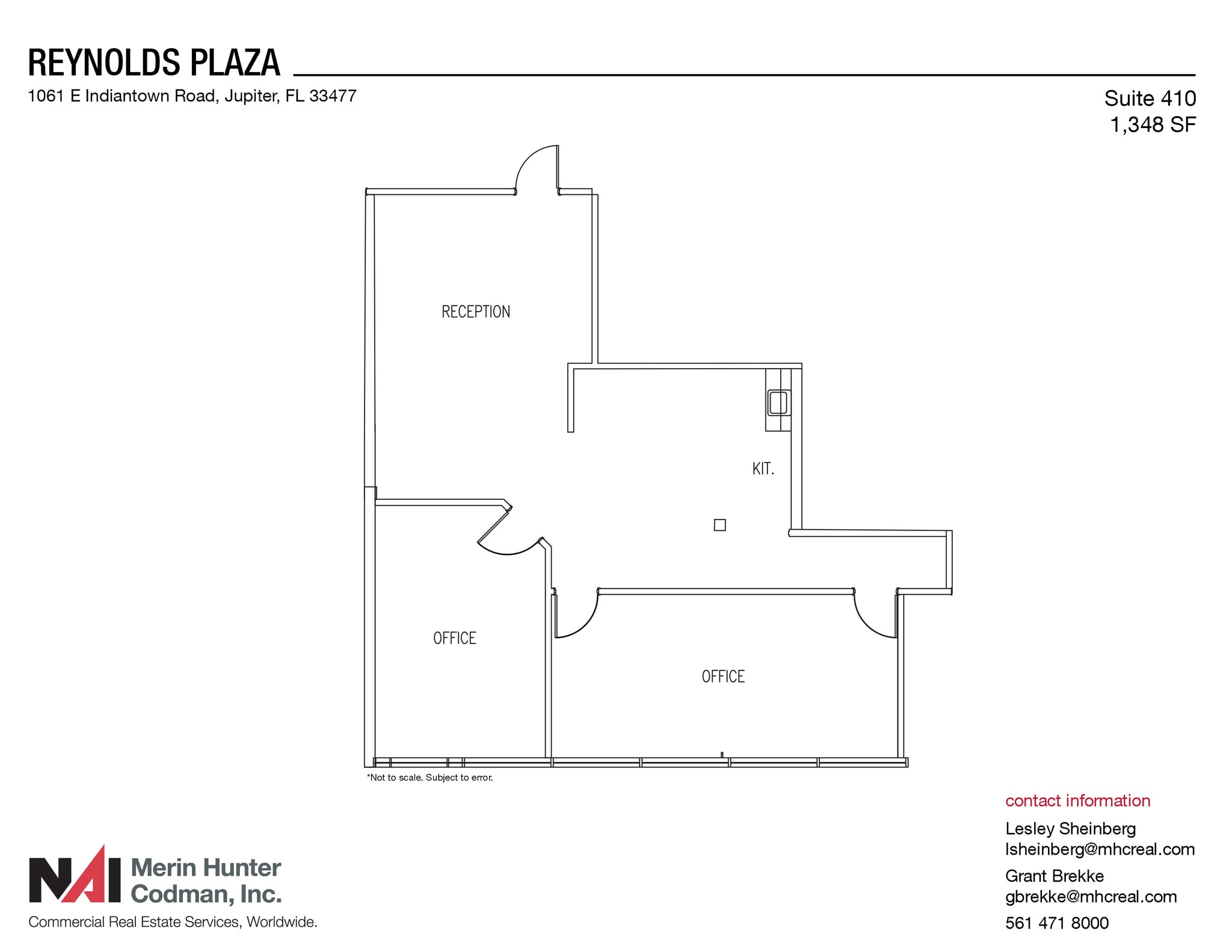 1061 E Indiantown Rd, Jupiter, FL à louer Plan d’étage– Image 1 sur 7