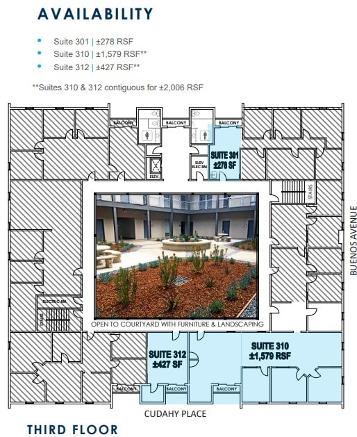 1094 Cudahy Pl, San Diego, CA à louer Plan d’étage– Image 1 sur 1