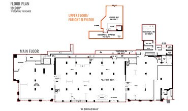 18 W Broadway, Vancouver, BC à louer Plan d’étage– Image 2 sur 3