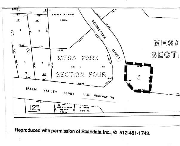 902 Palm Valley Blvd, Round Rock, TX à louer - Plan cadastral – Image 2 sur 3