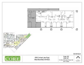 6900 Orchard Lake Rd, West Bloomfield, MI à louer Plan d’étage– Image 1 sur 1