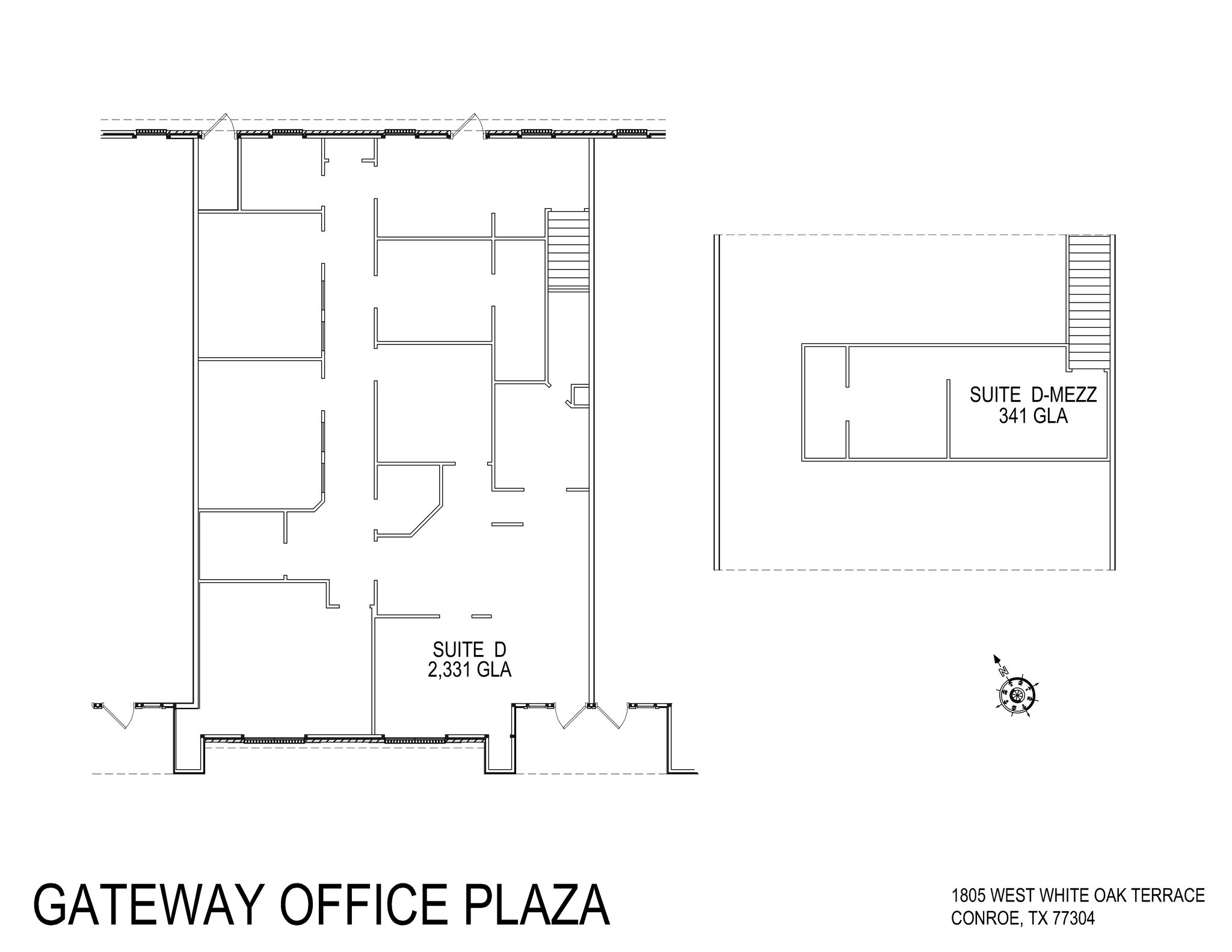 1801 W White Oak Ter, Conroe, TX à louer Plan de site– Image 1 sur 2