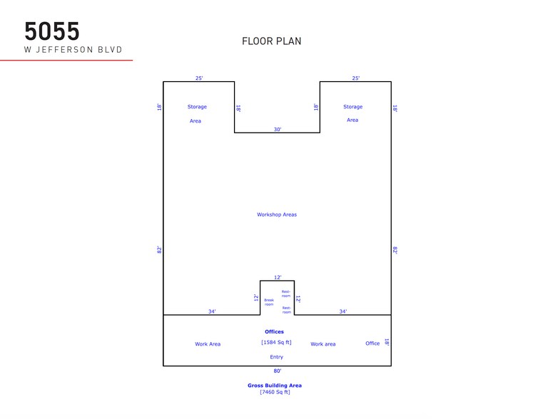 5055 W Jefferson Blvd, Los Angeles, CA à vendre - Plan d’étage – Image 3 sur 7