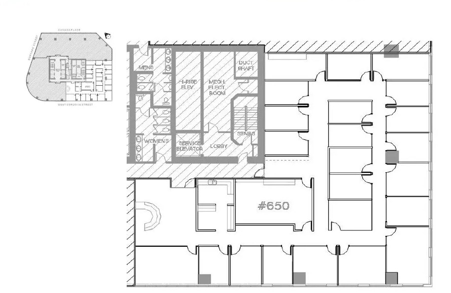 200 Burrard St, Vancouver, BC à louer Plan d’étage– Image 1 sur 1