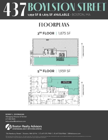 437 Boylston St, Boston, MA à louer - Plan d’étage – Image 2 sur 8