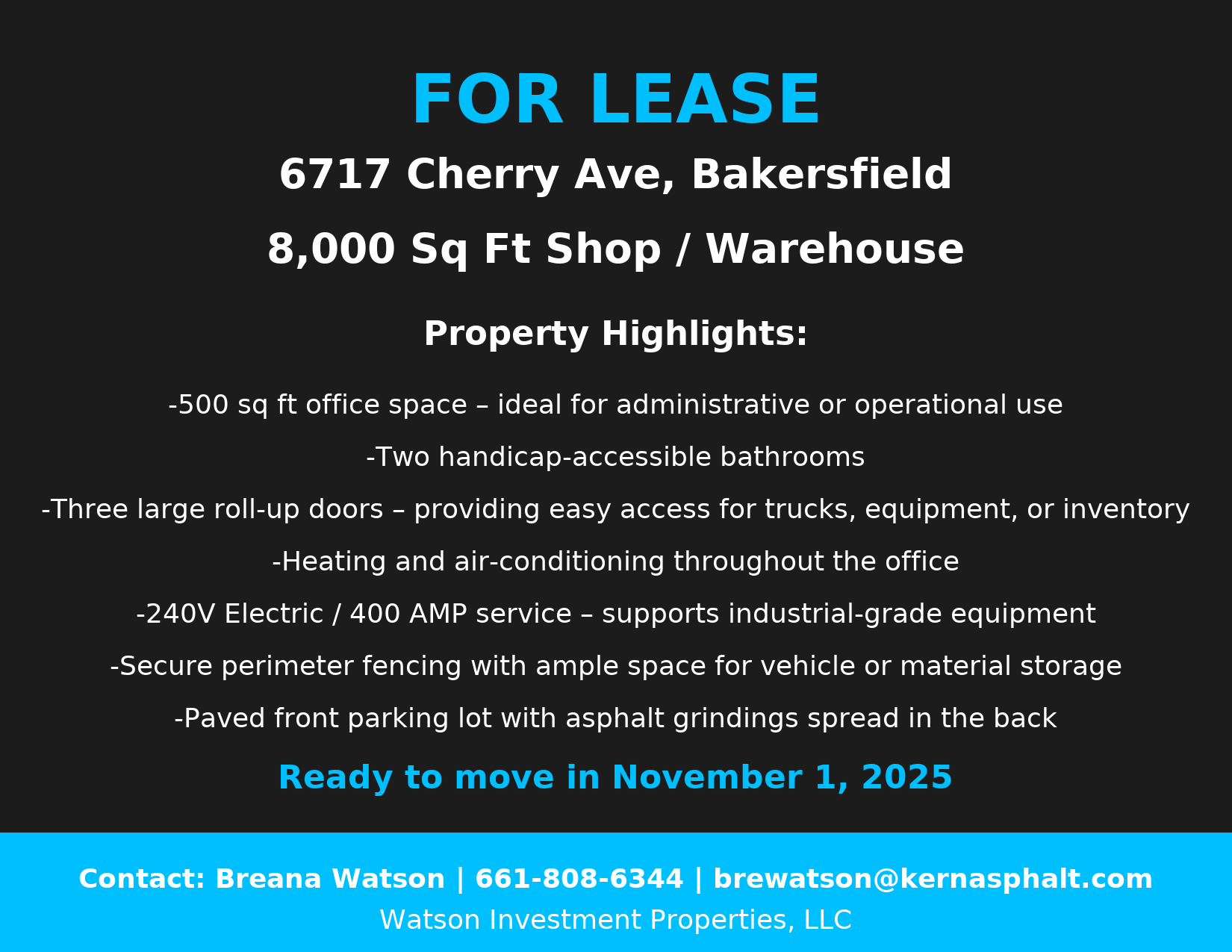 6717 Cherry ave, Bakersfield, CA à louer Autre– Image 1 sur 1