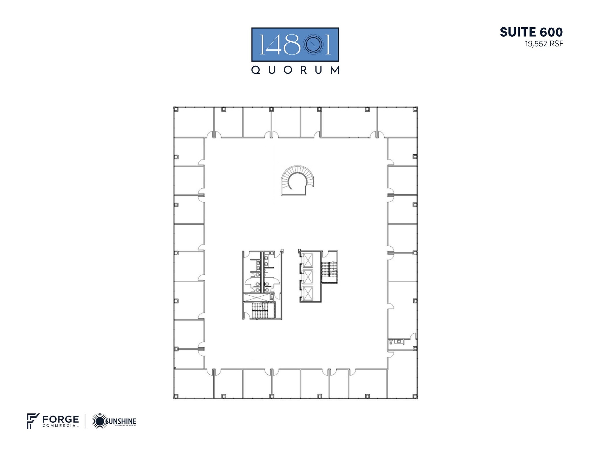 14801 Quorum Dr, Addison, TX à louer Plan d’étage– Image 1 sur 1