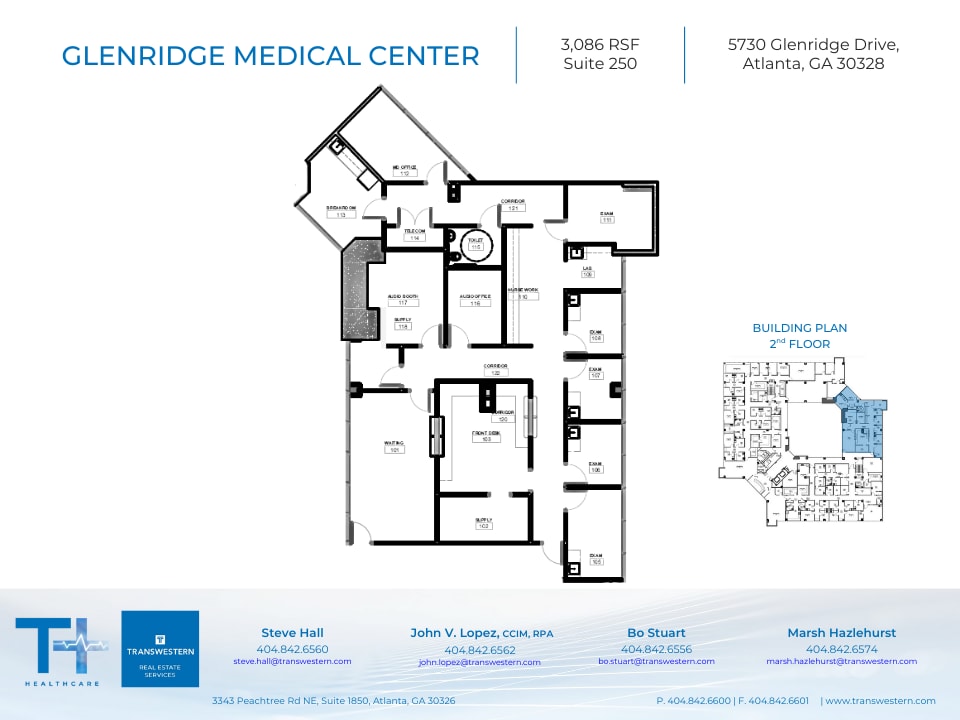 5730 Glenridge Dr NE, Atlanta, GA à louer Plan d’étage– Image 1 sur 2