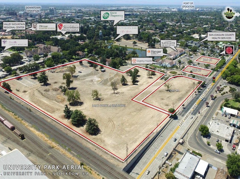 SEC Harding Way, Stockton, CA à louer - Aérien – Image 3 sur 5
