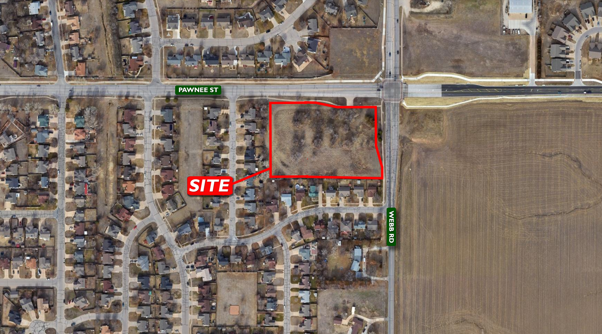 SW/C Webb & Pawnee, Wichita, KS à vendre Photo de l’immeuble– Image 1 sur 3