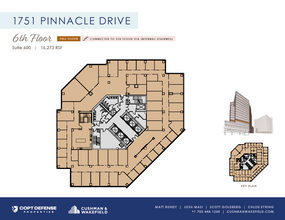 1751 Pinnacle Dr, McLean, VA à louer Plan d’étage– Image 1 sur 1