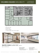 111 SW Columbia St, Portland, OR à louer Plan d’étage– Image 1 sur 7