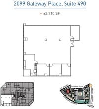 2033 Gateway Pl, San Jose, CA à louer Plan d’étage– Image 1 sur 1