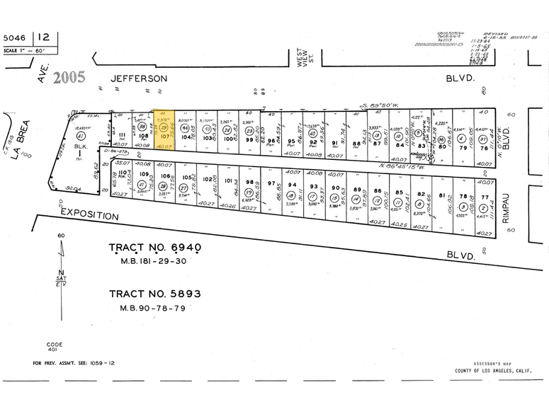 5060 W Jefferson Blvd, Los Angeles, CA à louer - Plan cadastral – Image 2 sur 25