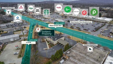 2800 Wade Hampton Blvd, Taylors, SC - Vue aérienne  vue de carte - Image1