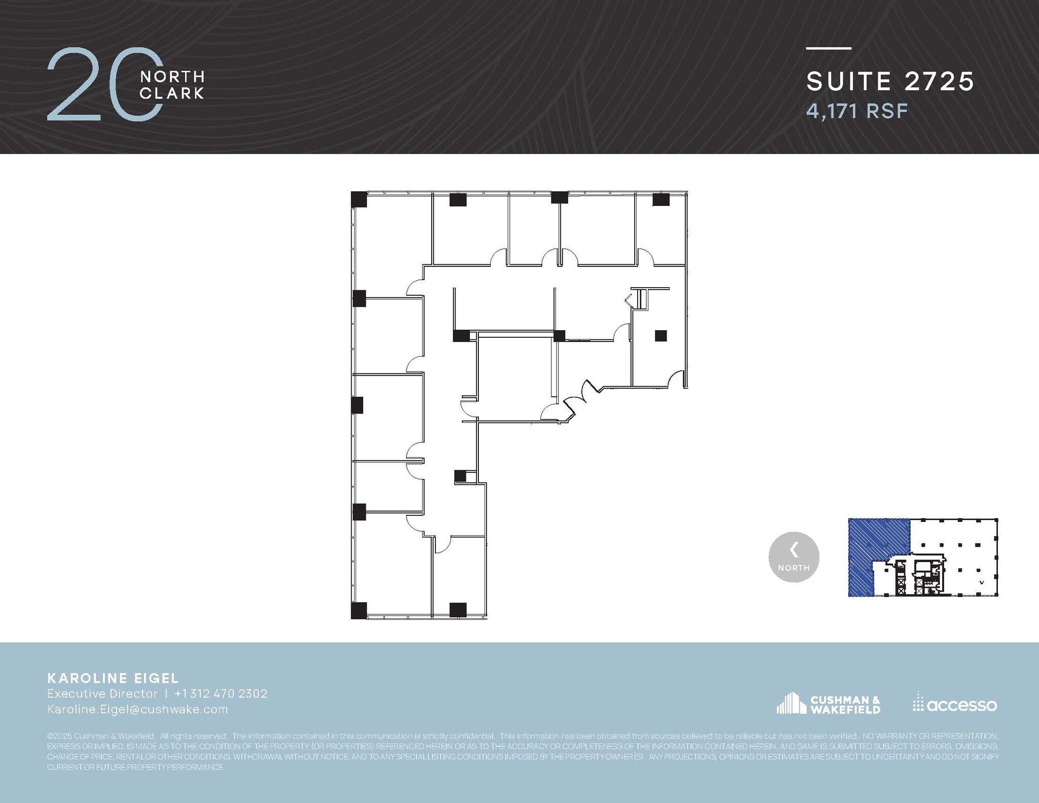 20 N Clark St, Chicago, IL à louer Plan d’étage– Image 1 sur 1
