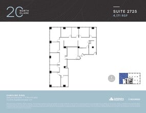20 N Clark St, Chicago, IL à louer Plan d’étage– Image 1 sur 1