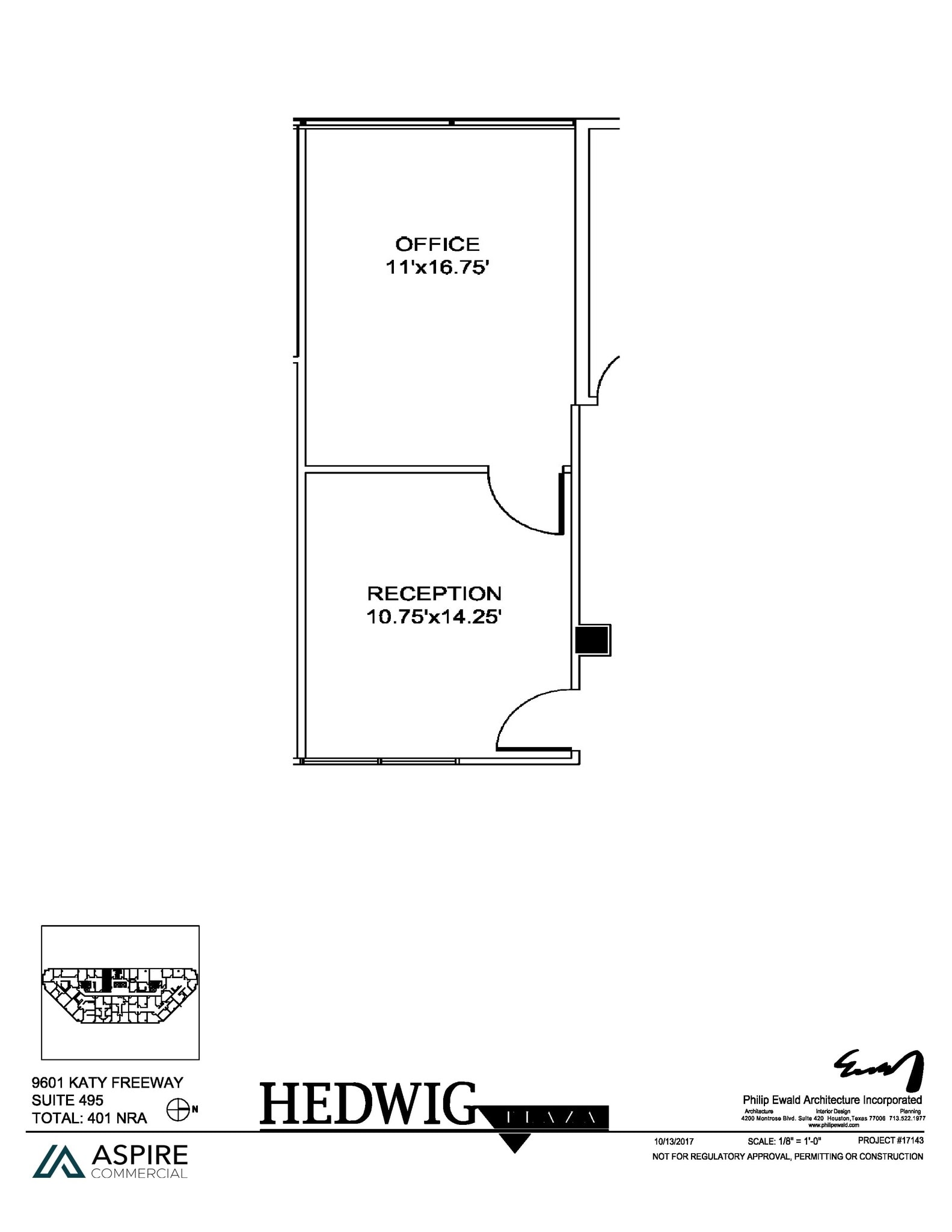 9601 Katy Fwy, Houston, TX à louer Plan d’étage– Image 1 sur 1