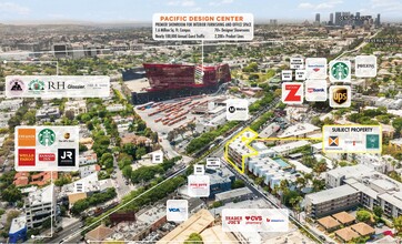 8759-8763 Santa Monica Blvd, West Hollywood, CA - VUE AÉRIENNE  vue de carte - Image1