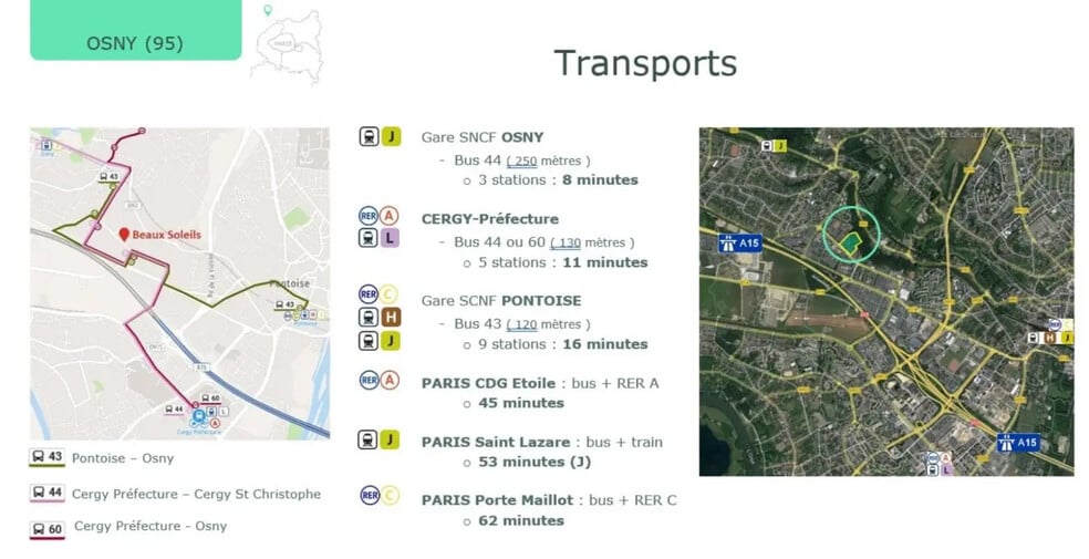 Rue Des Beaux Soleils, Osny à louer - Photo de l’immeuble – Image 2 sur 9