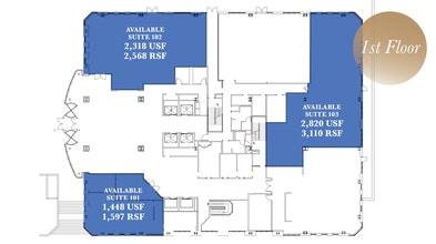 600 N King St, Wilmington, DE à louer Plan d’étage– Image 1 sur 1