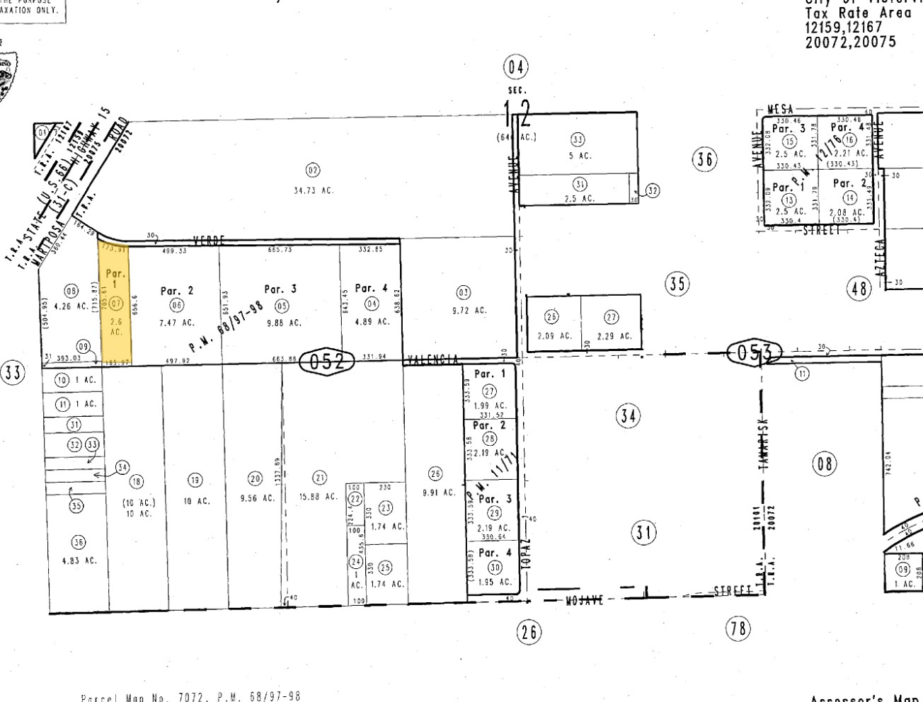 13755 Verde St, Hesperia, CA à vendre Plan cadastral– Image 1 sur 2