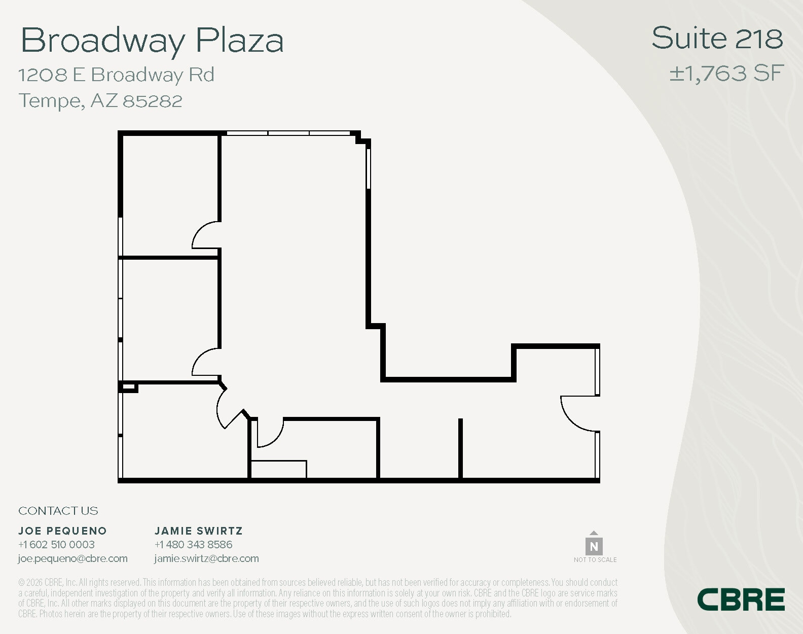1232 E Broadway Rd, Tempe, AZ à louer Plan d’étage– Image 1 sur 1