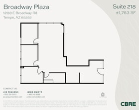 1232 E Broadway Rd, Tempe, AZ à louer Plan d’étage– Image 1 sur 1