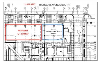 2173 Highland Ave S, Birmingham, AL à louer Plan d’étage– Image 1 sur 1
