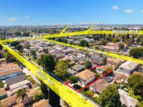 7751-7753 Milton Ave, Whittier, CA - Vue aérienne  vue de carte - Image1