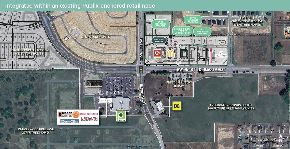 NEC of SW 95th St & SW 60th Ave, Ocala, FL à louer - Aérien – Image 1 sur 2